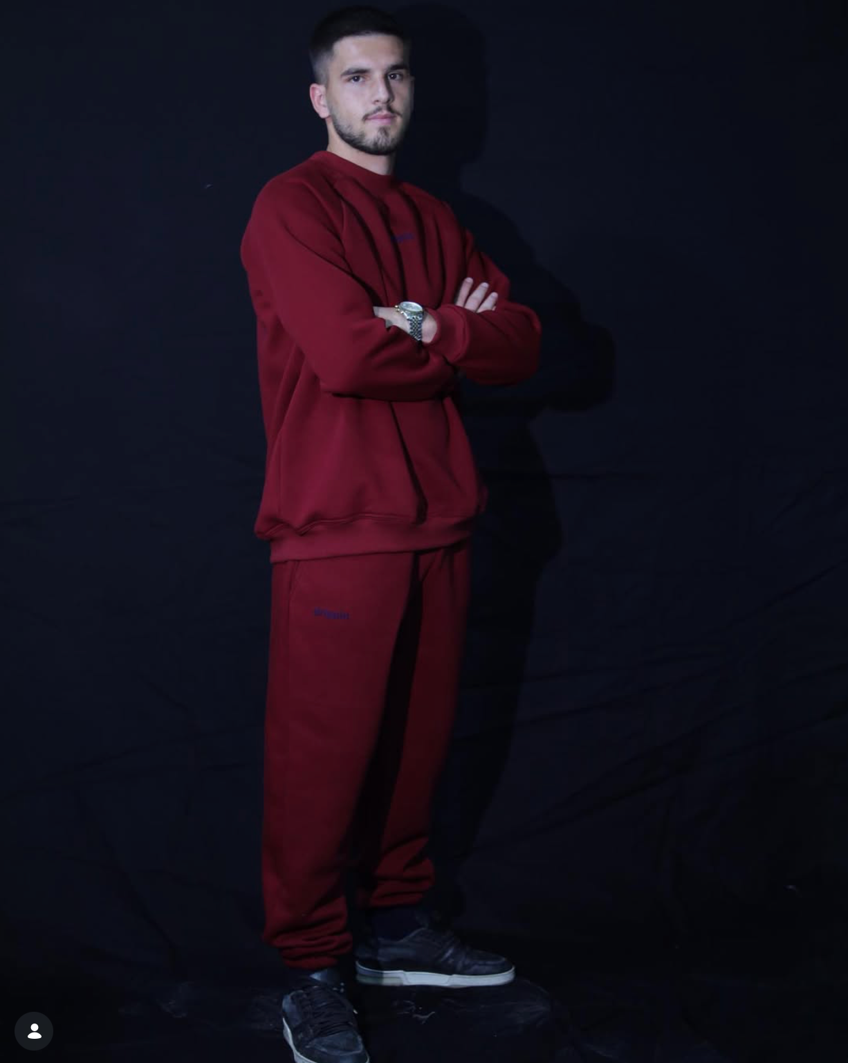 Red tracksuit