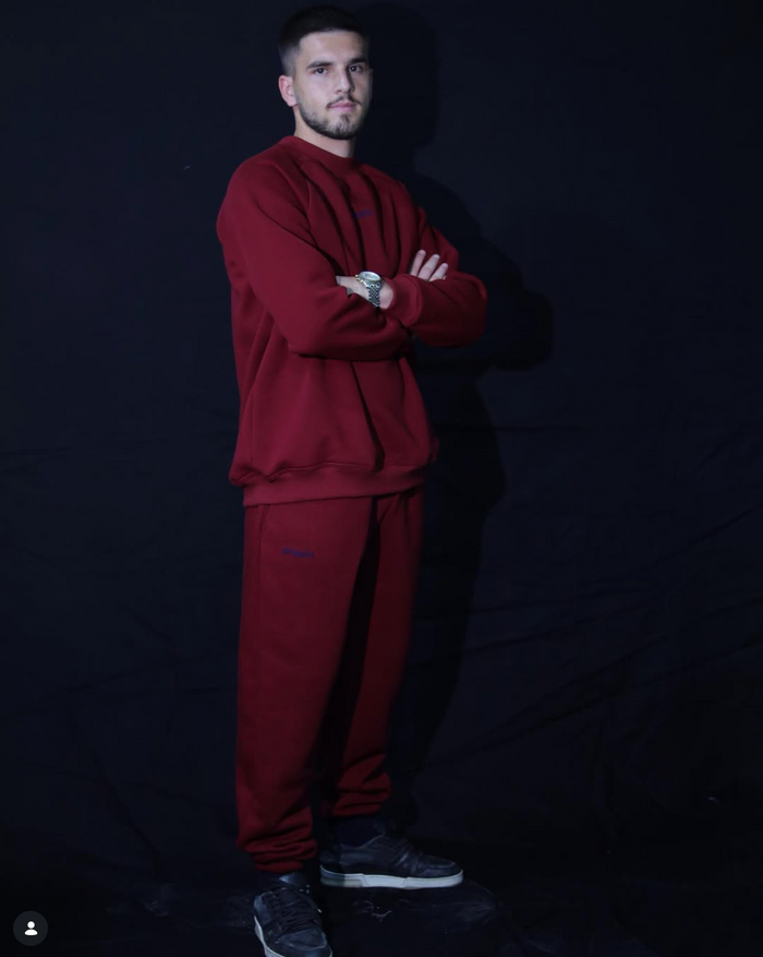 Red tracksuit
